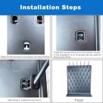 YTFLOT Wall-Mount Lab Drying Rack with 27 Pegs