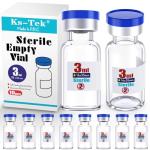 Ks-Tek 3ml Sterile Empty Vials with Caps