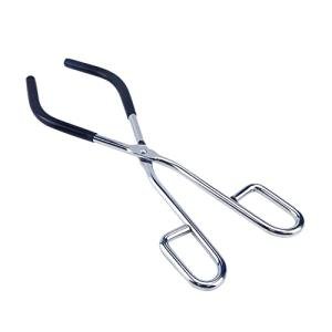 Antrader Lab Beaker Tongs,10-inch Length,Chrome-Plated Steel,Opens Up to 180mm,Black