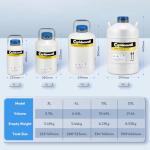 10L Liquid Nitrogen Cryogenic Container with Carry Bag