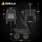 Heavy Duty Utility Dump Wagon with Pneumatic Tires