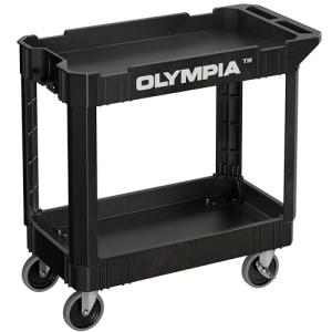 Heavy Duty 2 Shelf Rolling Utility Cart