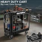 Heavy Duty 2 Shelf Rolling Utility Cart