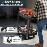 Heavy Duty 2 Shelf Rolling Utility Cart