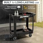 Heavy Duty 2 Shelf Rolling Utility Cart