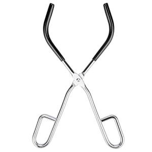 stonylab Beaker Tongs, Laboratory Beaker Clamp Beaker Tongs with Plastic Coated Jaws, 10 inches Length
