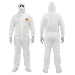 Tiger Tough Heavy Duty White Coveralls, 3X-Large - 25-Pack