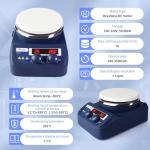 Maccx Magnetic Stirrer Hot Plate with Support Stand, 5.3 inch Digital Hotplate, Max 536℉/280℃, LED Panel, Temperature Control & Speed Adjust, 1500 RPM Lab Stirrers Hotplate, HMS280-001