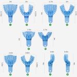 Annhua Autoclavable Dental Impression Trays Set, 10 PCS