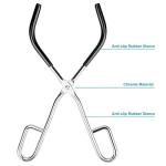 stonylab Beaker Tongs, Laboratory Beaker Clamp Beaker Tongs with Plastic Coated Jaws, 10 inches Length