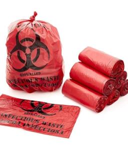 Medical Grade Biohazard Waste Bags - 50 Count