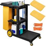 YITAHOME 3-Shelf Janitorial Cleaning Cart on Wheels
