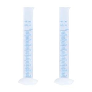 Geesatis 100 ml Plastic Measuring Cylinders - 2 Pack