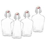 Bormioli Rocco 17 oz Glass Pocket Flask Set