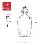 Bormioli Rocco 17 oz Glass Pocket Flask Set