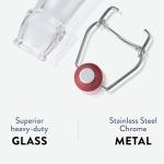 Bormioli Rocco 17 oz Glass Pocket Flask Set