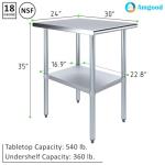 Stainless Steel 30" x 24" Work Table