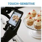 Borje Black Nitrile Disposable Gloves, 4 Mil Medical Exam Gloves, Latex & Powder-Free, Food Safe, Textured Fingertips, Cleaning, Medium, 100 Count