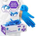 MED PRIDE NitriPride Nitrile-Vinyl Blend Exam Gloves, Medium 100 - Powder Free, Latex Free & Rubber Free - Single Use Non-Sterile Protective Gloves for Medical Use, Cooking, Cleaning & More