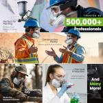 AirGearPro M-500 Dust and Gas Mask with Filter