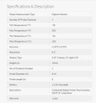 Digital Pocket Thermometer with Calibration, 302°F
