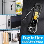 Digital Instant Read Meat Thermometer - Waterproof Kitchen & BBQ