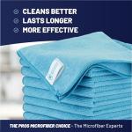 12 Pack Multi-Surface Microfiber Towels - 16"x16