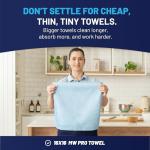 12 Pack Multi-Surface Microfiber Towels - 16"x16