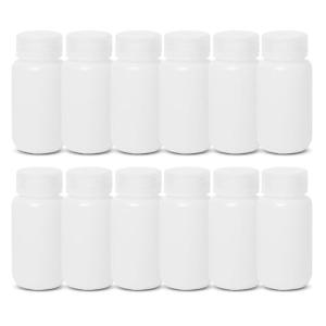 High Density Polyethylene Wide Mouth Reagent Bottles - 12 Pack