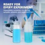 High Density Polyethylene Wide Mouth Reagent Bottles - 12 Pack