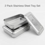 Stainless Steel Instrument Tray Organizer Set - 2 Pack