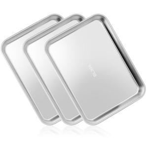 Stainless Steel Medical Trays - 3 Pack