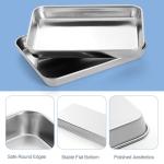 Stainless Steel Medical Trays - 3 Pack