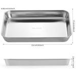 Stainless Steel Medical Trays - 3 Pack