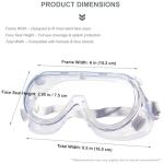 4 Pack Protective Safety Goggles for Labs