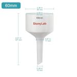 StonyLab 60 mm Porcelain Buchner Funnel