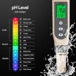 VIVOSUN 3-in-1 Digital pH Meter for Water Testing