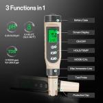 VIVOSUN 3-in-1 Digital pH Meter for Water Testing
