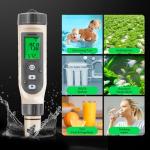 VIVOSUN 3-in-1 Digital pH Meter for Water Testing