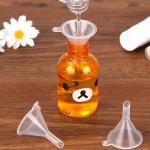 JOHOUSE 50PCS Mini Clear Plastic Funnels Set