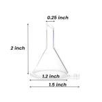 JOHOUSE 50PCS Mini Clear Plastic Funnels Set