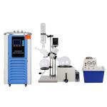 HNZXIB 5L Rotary Evaporator Hand Lifting Kit with Water Vacuum Pump and Chiller,110V/60HZ
