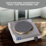 Cadco KR-S2 Electric Countertop Hot Plate, 11.5