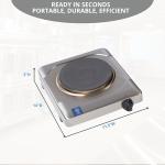 Cadco KR-S2 Electric Countertop Hot Plate, 11.5