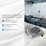 Cadco KR-S2 Electric Countertop Hot Plate, 11.5