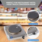 Cadco KR-S2 Electric Countertop Hot Plate, 11.5