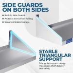 KitchQuip Stainless Steel Wall Shelf with Guards