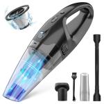 Cordless Handheld Vacuum with LED and USB Charge