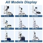 HNZXIB Rotary Evaporator 2L RE-201D Lab Vacuum Evaporator Vacuum Decompression Extraction Heating Bath Evaporation Apparatus Rotary Evaporator Kit(110V)