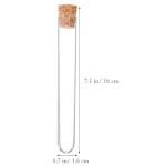 15pcs 25ml Glass Test Tubes with Cork Stoppers